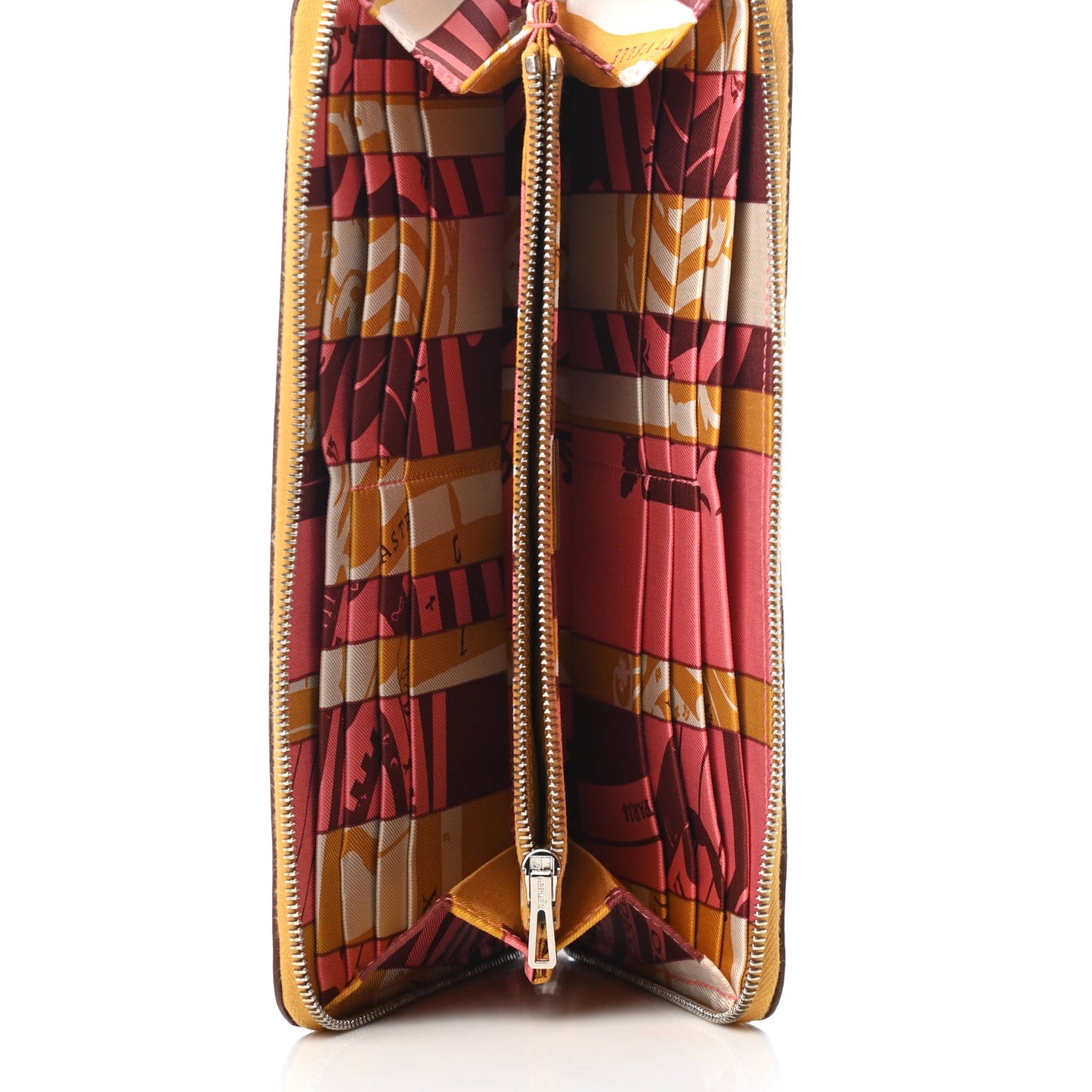 Epsom Silk'In Wallet Jaune Ambre