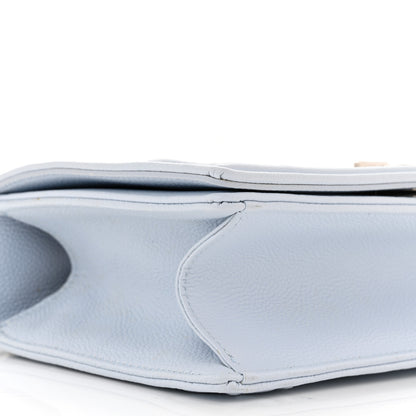 Christian Dior Grained Calfskin Small Diorama Flap Bag Sky Light 9 of 10