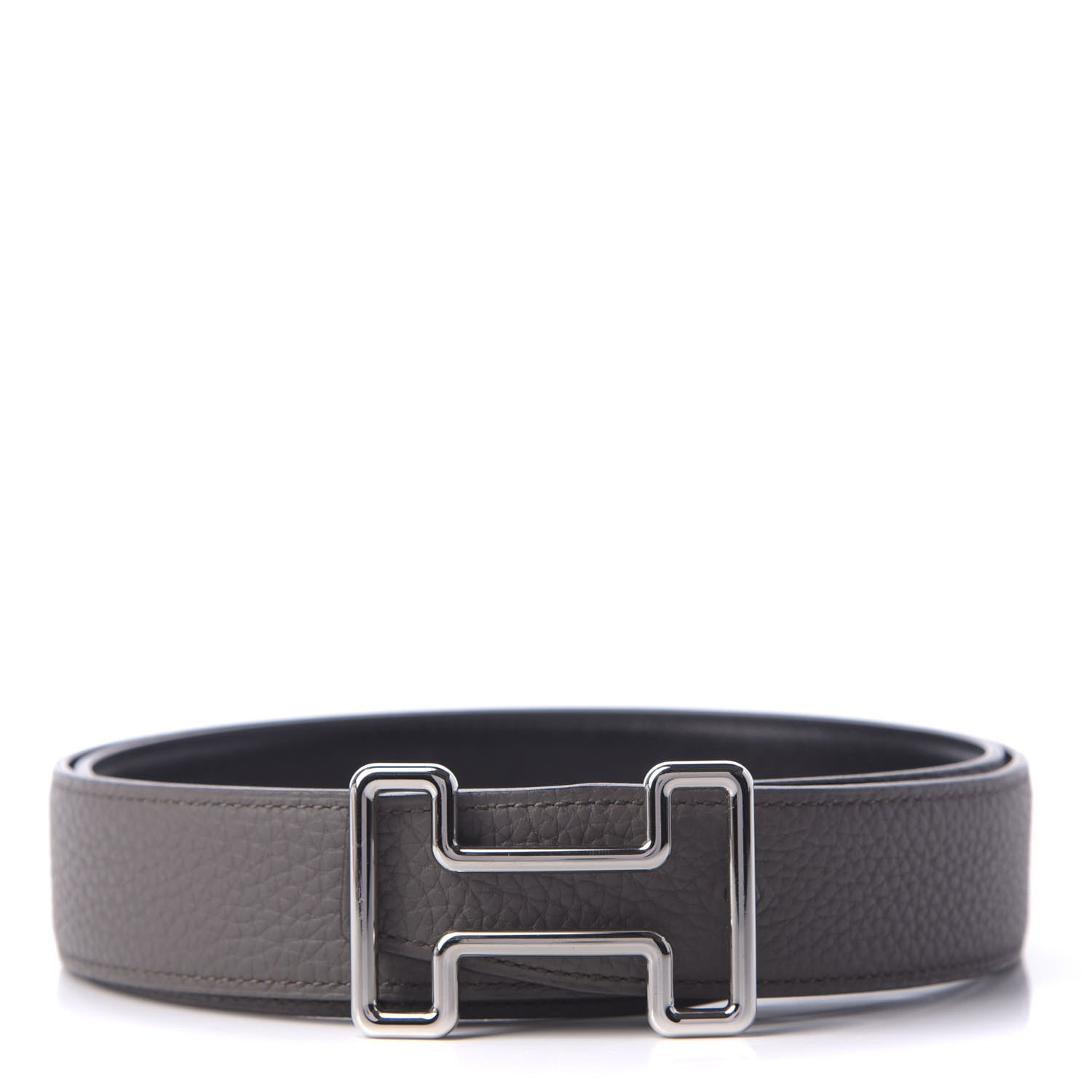 Hermes Togo 32mm Tonight Belt 85 Black Etain 1 of 5