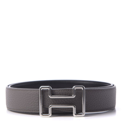 Hermes Togo 32mm Tonight Belt 85 Black Etain 1 of 5