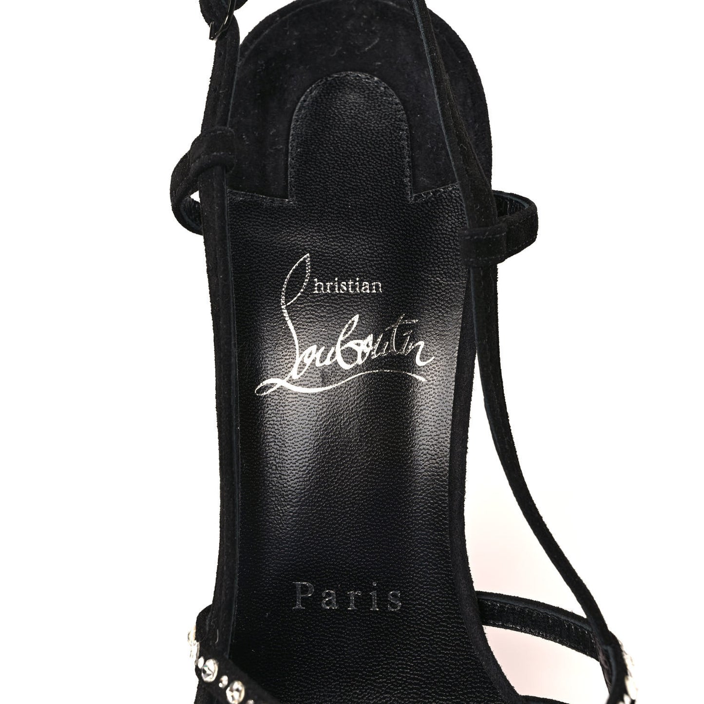 Suede Crystal Vegastrassima 100 Pumps 37.5 Black