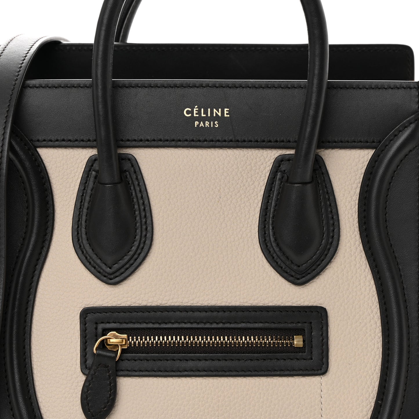 Baby Grained Calfskin Nubuck Nano Tri-Color Luggage Desert