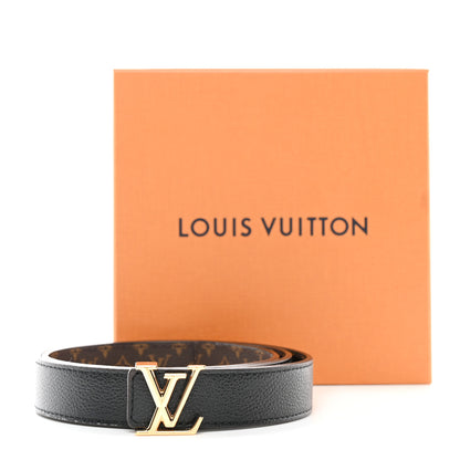 Louis Vuitton Calfskin Monogram 25mm LV Iconic Reversible Belt 75 30 Black 6 of 6