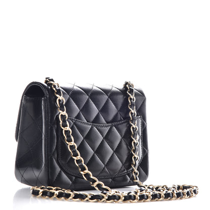 Chanel Lambskin Quilted Mini Square Flap Black 3 of 9