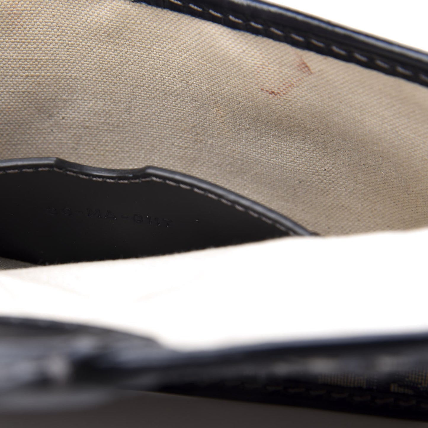 Oblique Flap Bag Navy Blue