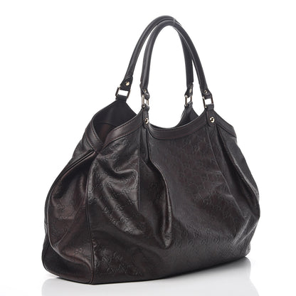 Gucci Guccissima Vitello Tender Large Sukey Tote Testa di Moro 3 of 7