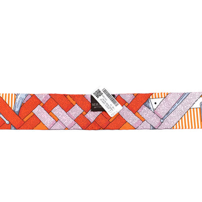 Hermes Silk Mors a Jouets Chemise Twilly Orange Rose White 2 of 4