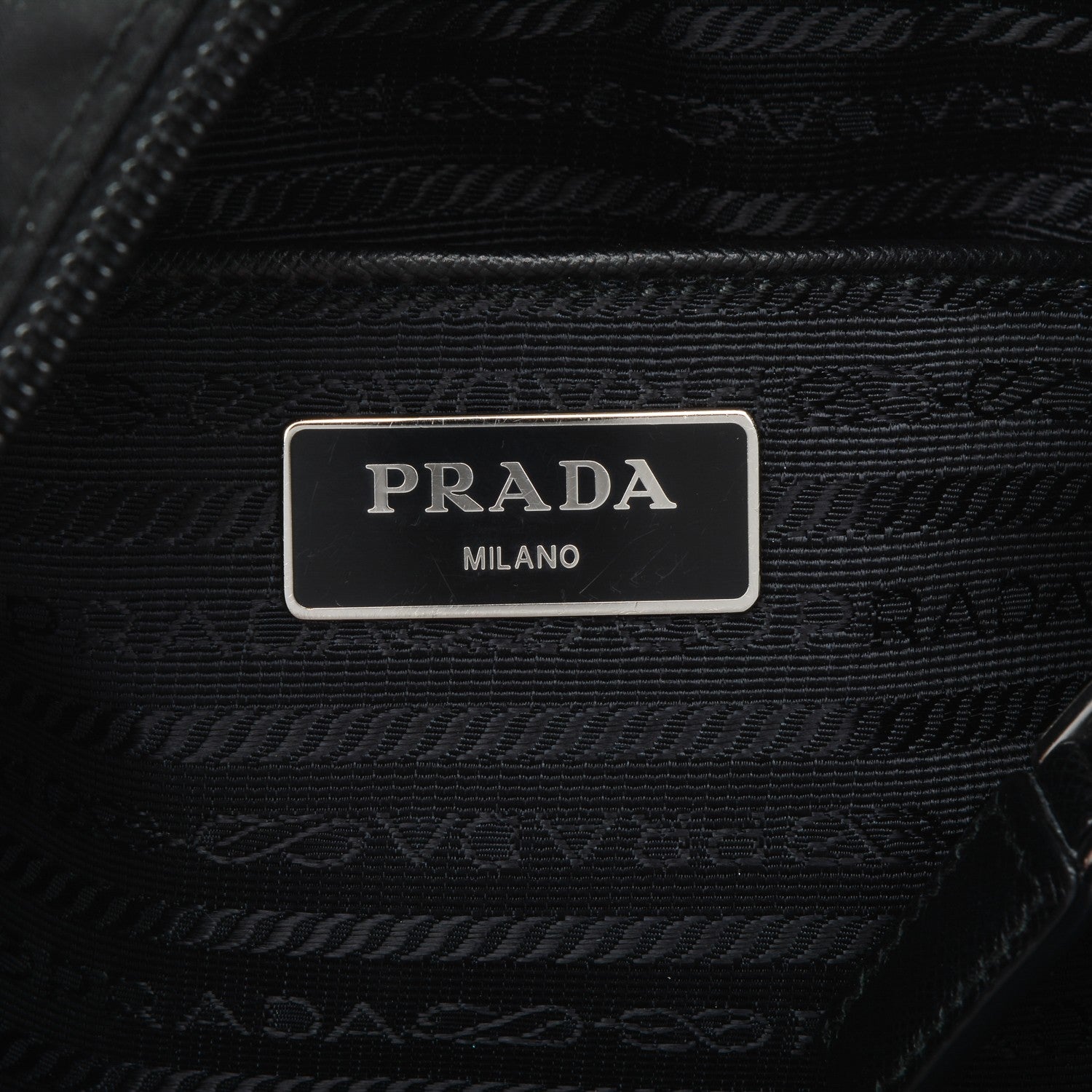 Prada Nylon Saffiano Vela Messenger Bag Nero Black 7 of 14