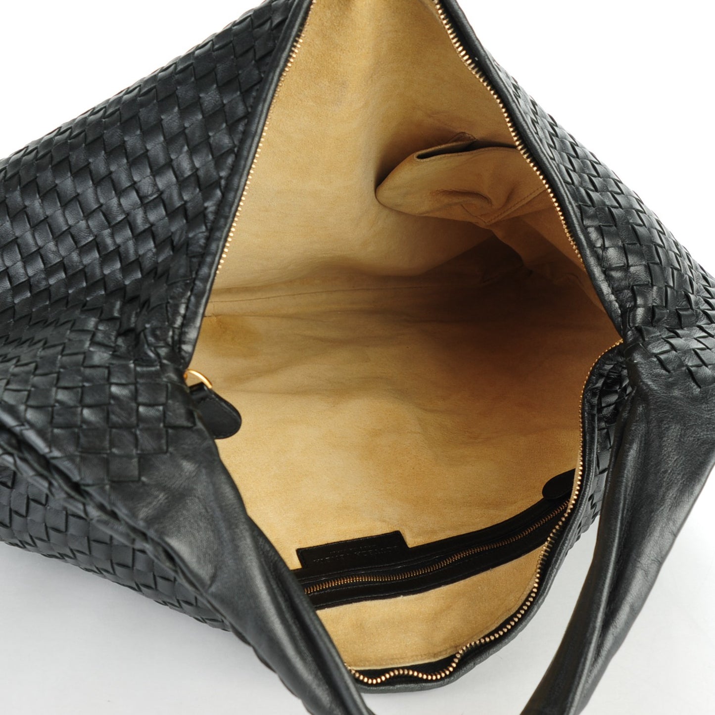Nappa Intrecciato Maxi Veneta Hobo Nero Black