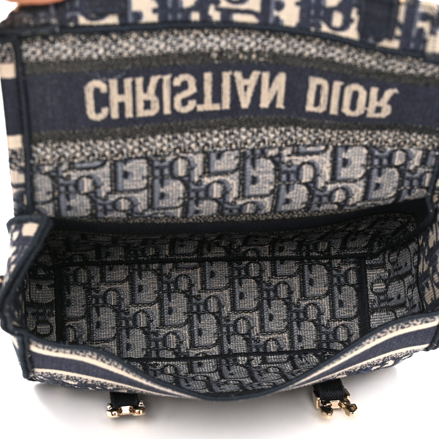 Christian Dior Oblique Small Diorcamp Messenger Blue 4 of 8
