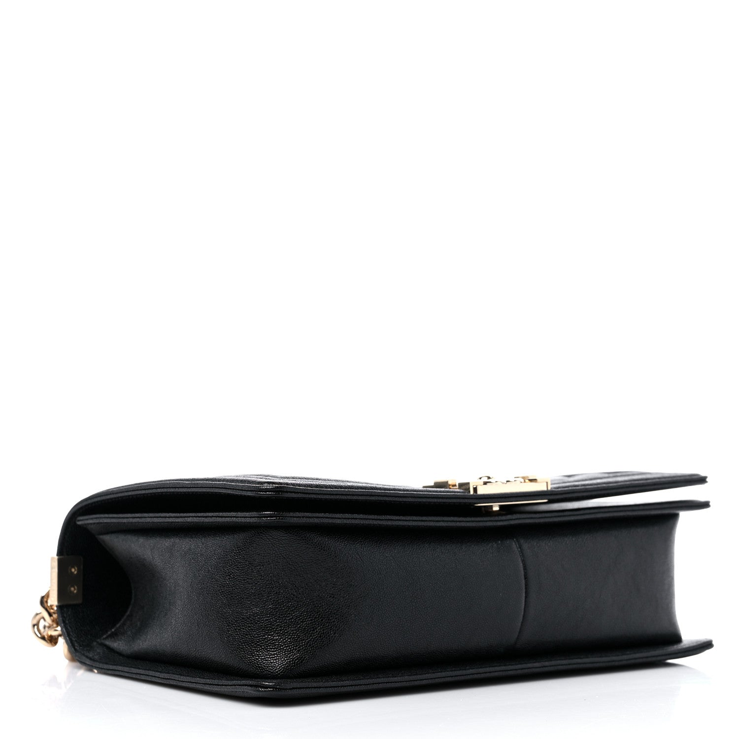 Chanel Caviar Chevron Quilted New Medium Boy Flap Black 4 of 9