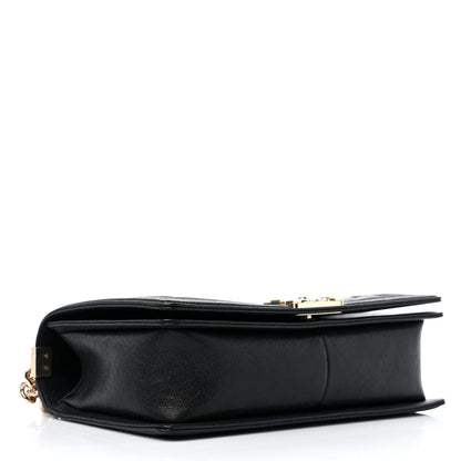 Chanel Caviar Chevron Quilted New Medium Boy Flap Black 4 of 9