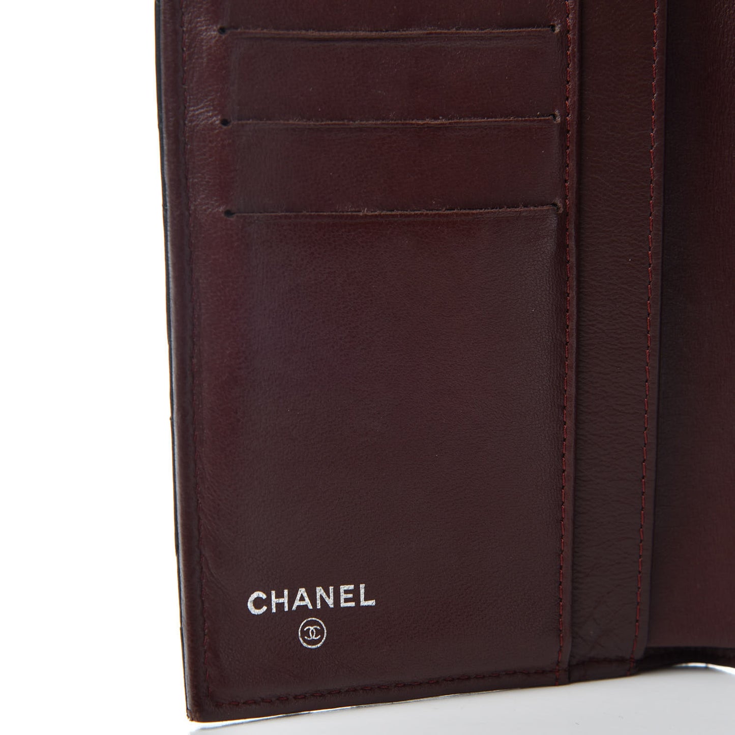 Lambskin Quilted Large Flap Wallet Black