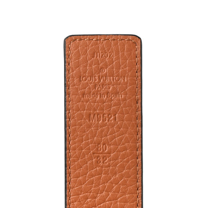Louis Vuitton Taurillon Calfskin 30mm LV Initiales Reversible Belt 80 32 Black 5 of 6