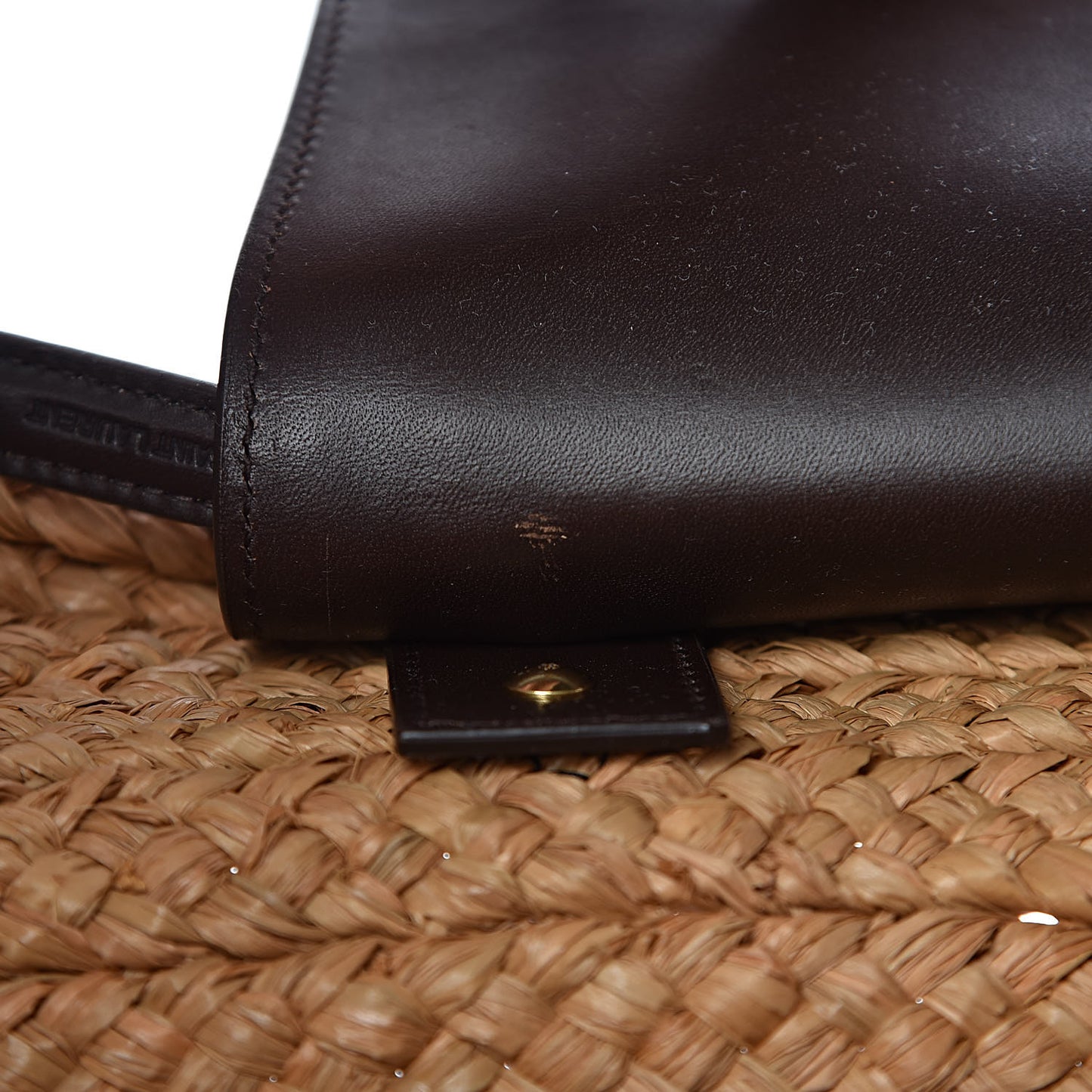 Raffia Calfskin Medium Panier Tote