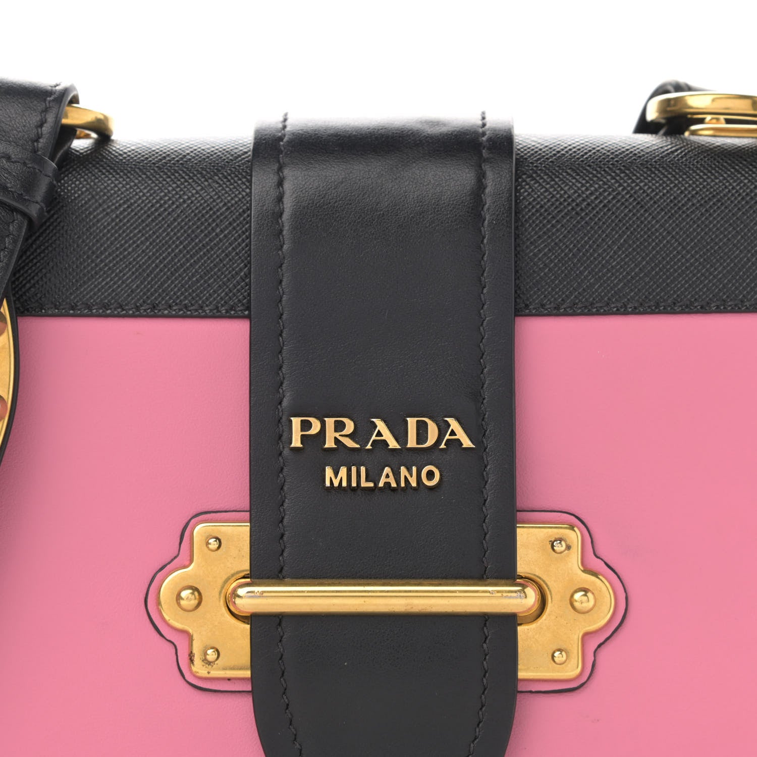 Prada City Calf Saffiano Cahier Bag Fuxia Black 7 of 11