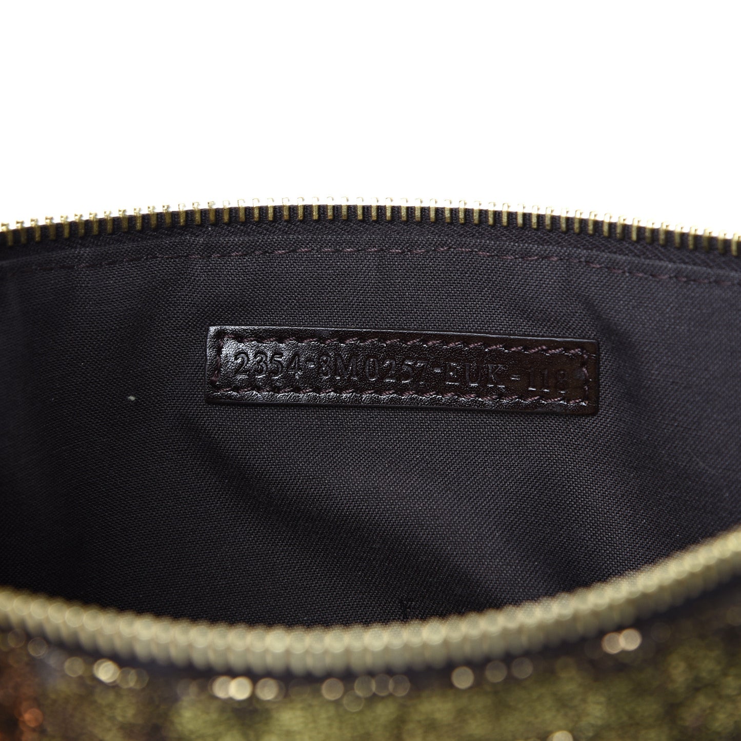 Metallic Canvas Pochette Gold