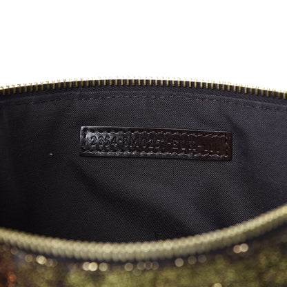 Fendi Metallic Canvas Pochette Gold 6 of 9
