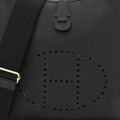 Hermes Taurillon Clemence Evelyne III PM Black 8 of 13