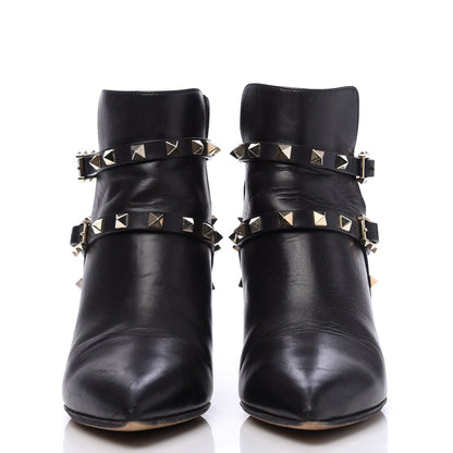 Valentino Garavani Calfskin Rockstud Double Buckle 65mm Ankle Boots 36 Black 2 of 11