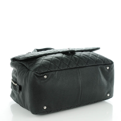 Chanel Caviar Quilted Travel Flap Tote Black 4 of 7