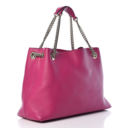 Gucci Cellarius Calfskin Medium Soho Chain Shoulder Bag Bright Bouganville 3 of 19