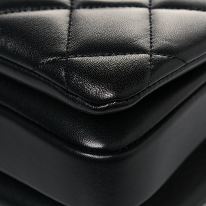 Chanel Lambskin Quilted Small Trendy CC Dual Handle Flap Bag Black 12 of 14