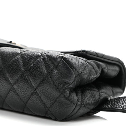 Chanel Grained Calfskin Quilted 2.55 Reissue Flap Belt Bag Clutch Black 11 of 11