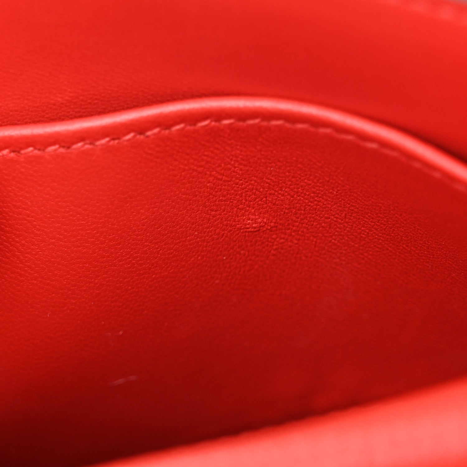 Hermes Chevre Mysore Mini Verrou Chaine Bag Rouge Tomate 10 of 12