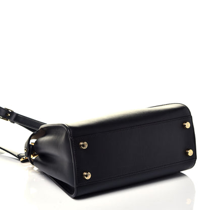 Fendi Vitello Tahiti Burro Medium Peekaboo Iconic Essentially Satchel Black Corda 5 of 11