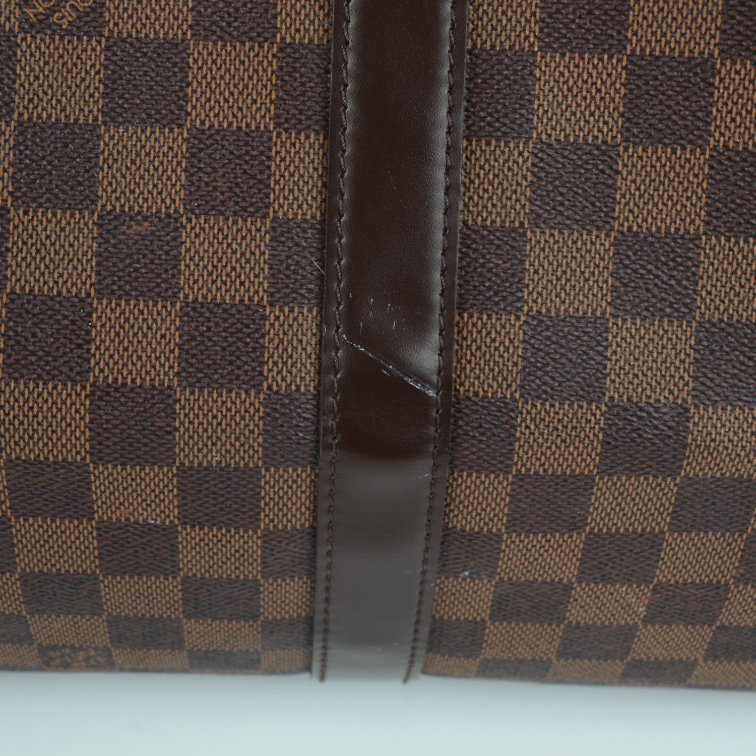 Louis Vuitton Damier Ebene Keepall Bandouliere 55 9 of 10