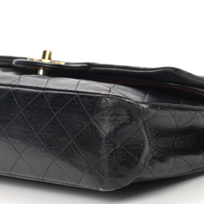 Chanel Lambskin Quilted Medium Double Flap Black 11 of 16