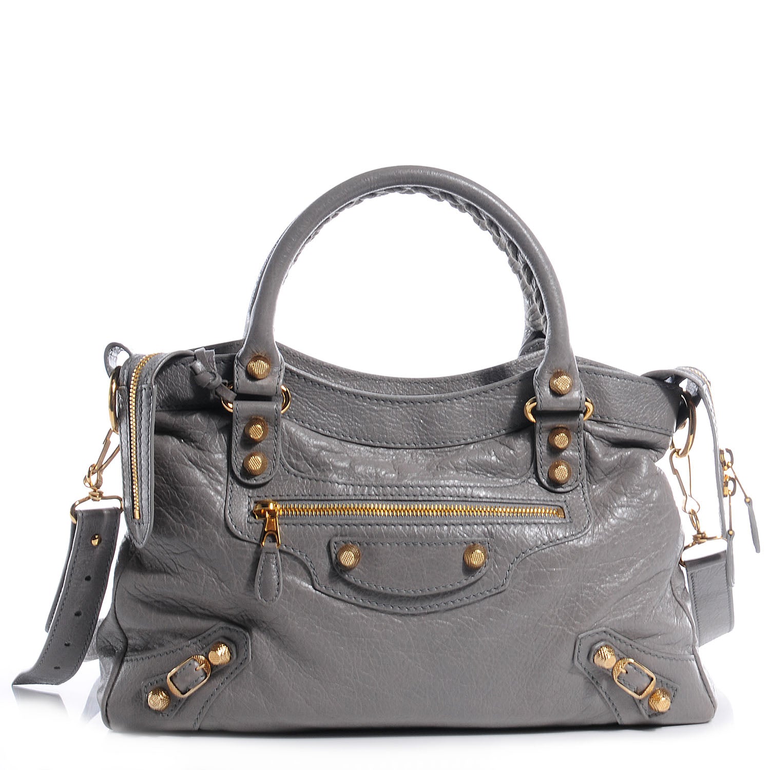 Balenciaga Agneau Giant 12 Gold Hardware Town Gris Pyrite 1 of 9