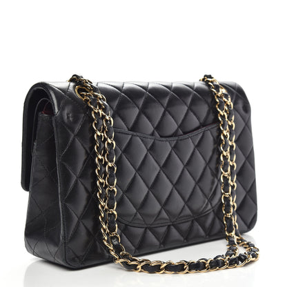 Chanel Lambskin Quilted Medium Double Flap Black 4 of 20
