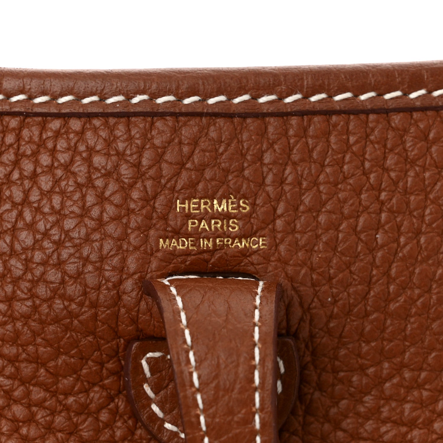 Hermes Taurillon Clemence Evelyne TPM Gold 6 of 10