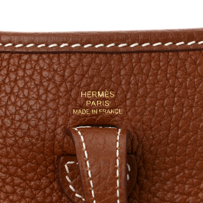 Hermes Taurillon Clemence Evelyne TPM Gold 6 of 10