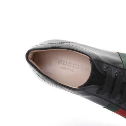 Gucci Malaga Kid Peggy Platform Sneakers 37.5 Black White 7 of 9