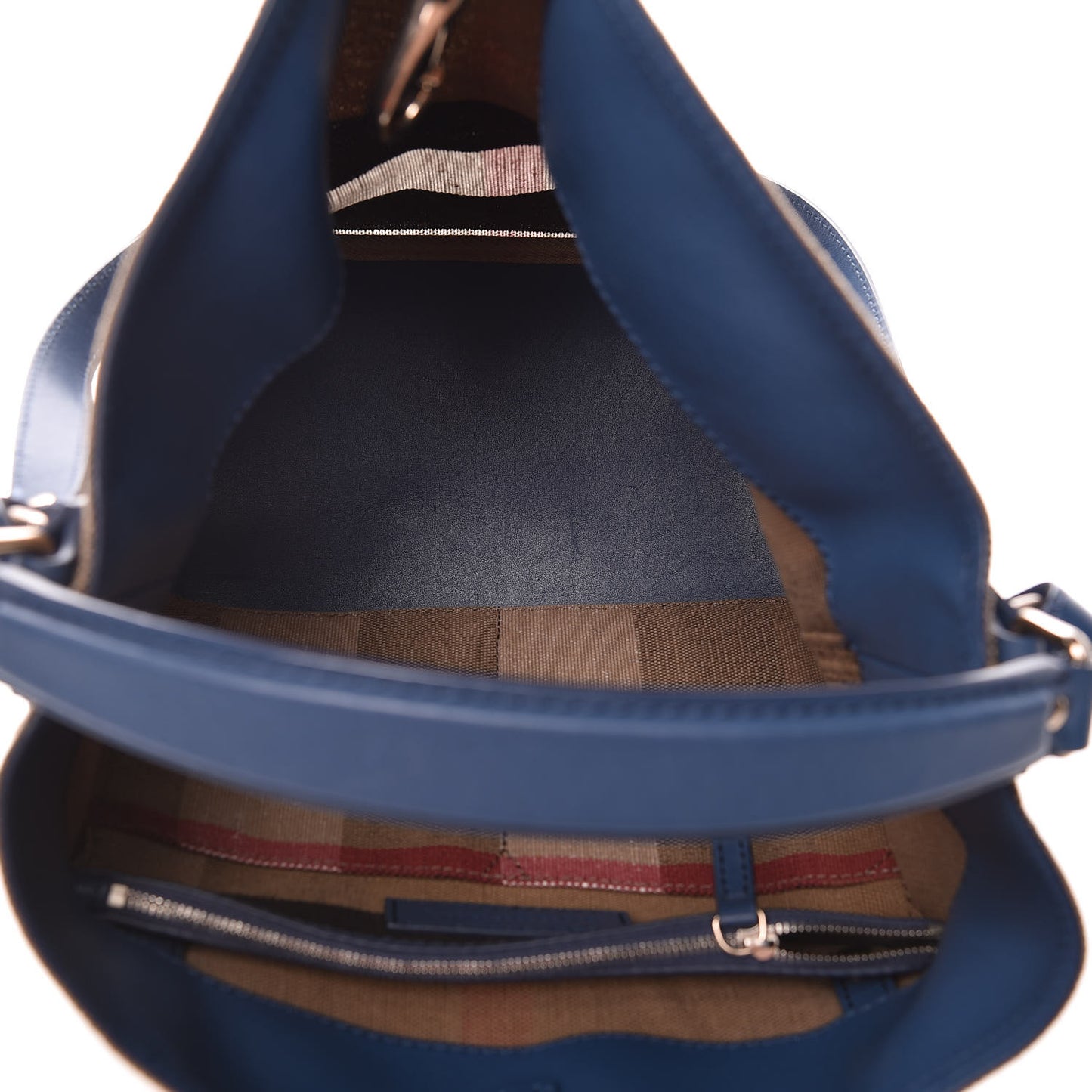 Canvas Mega Check Medium Susanna Hobo Blue