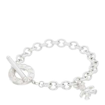 Tiffany Sterling Silver Bear Charm Toggle Bracelet 1 of 4