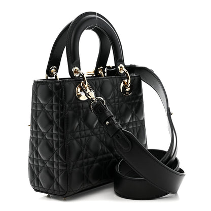 Christian Dior Lambskin Cannage Small My ABCDior Lady Dior Black 3 of 11