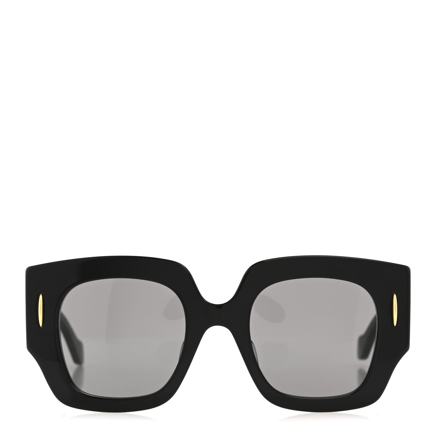 Acetate Anagram Square Screen Sunglasses LW40129U Black