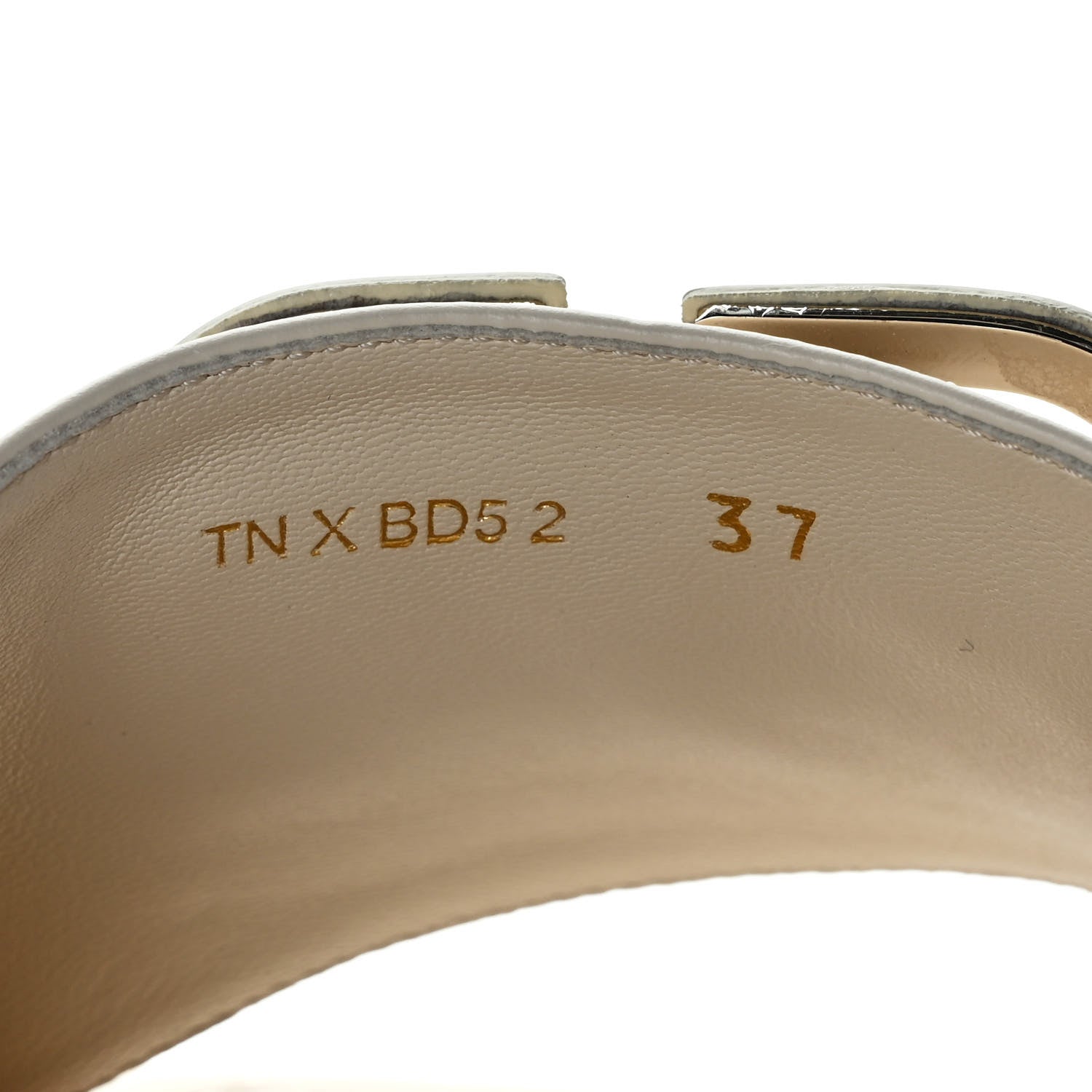 Valentino Garavani Calfskin Vlogo Flat Slide Sandals 37 Light Ivory 8 of 9