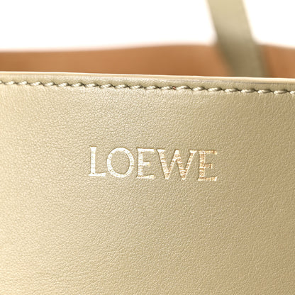 Loewe Shiny Calfskin Medium Puzzle Fold Tote Dark Khaki 6 of 10
