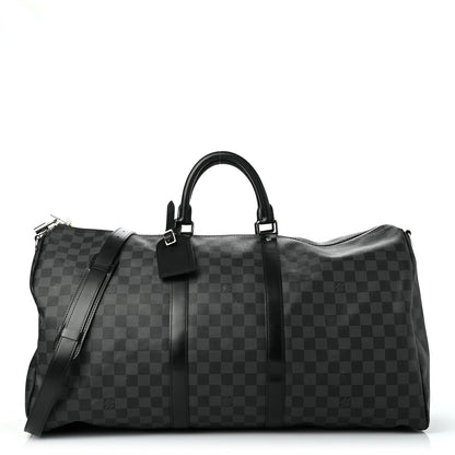 Louis Vuitton Damier Graphite Keepall Bandouliere 55 1 of 15