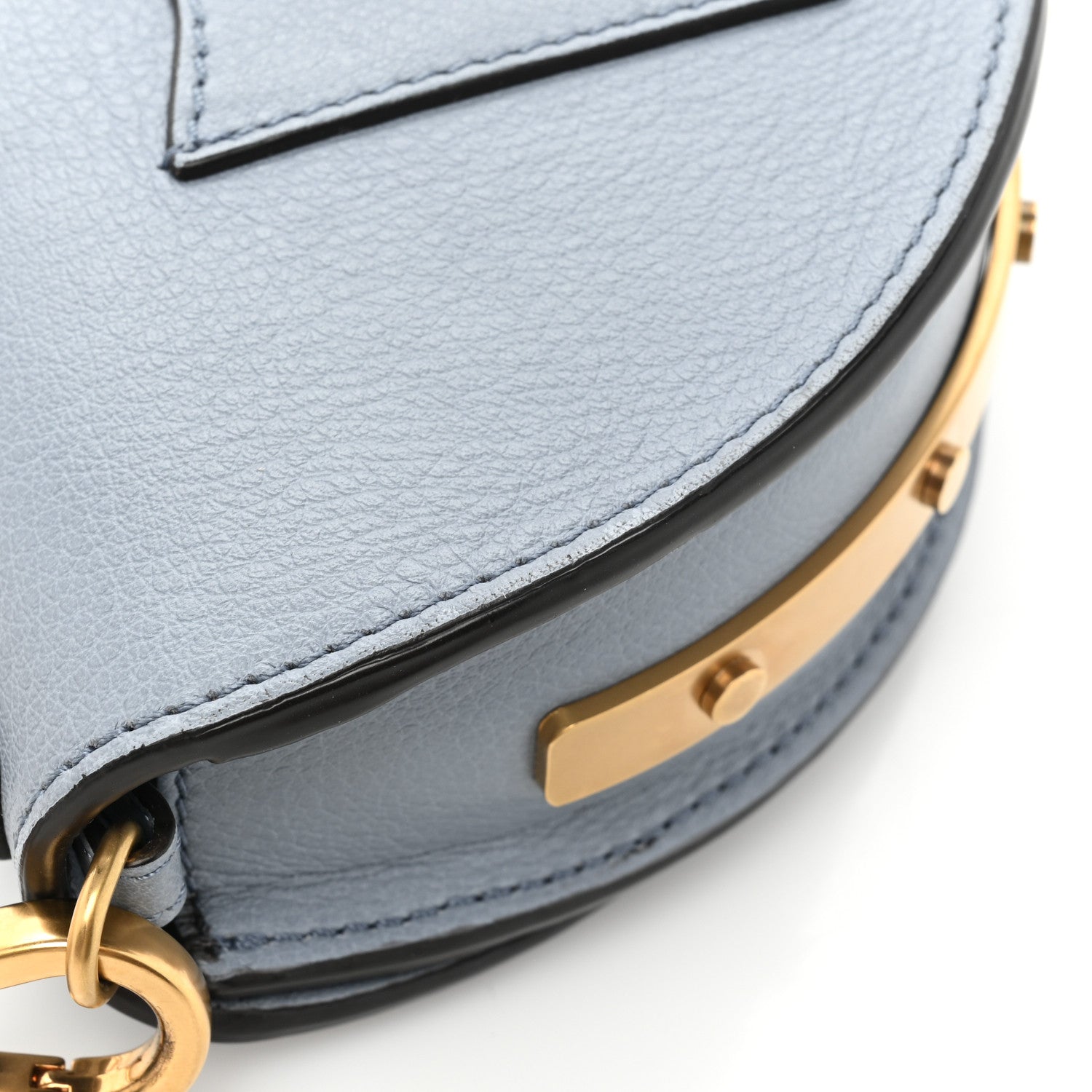 Chloe Calfskin Small Nile Bracelet Minaudiere Bag Washed Blue 17 of 17