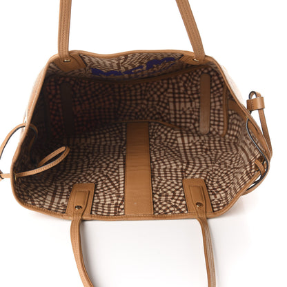 MCM Visetos Medium Liz Reversible Shopper Tote Cognac 5 of 25