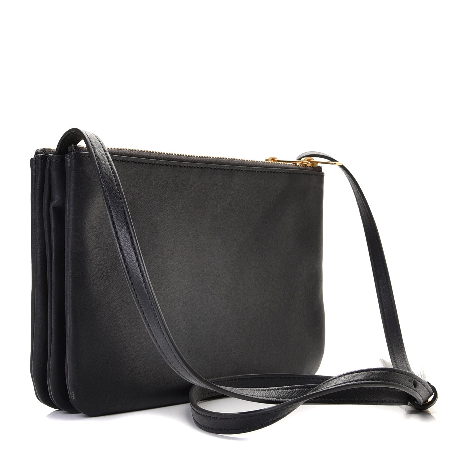 Celine Lambskin Small Trio Crossbody Bag Grey 4 of 15