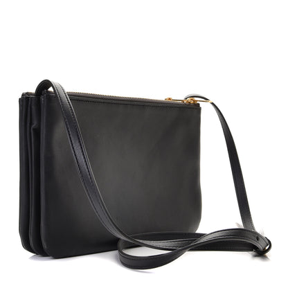 Celine Lambskin Small Trio Crossbody Bag Grey 4 of 15