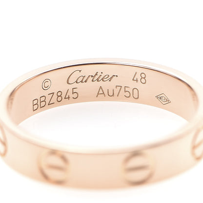 Cartier 18K Pink Gold 3.5mm LOVE Wedding Band Ring 48 4.5 4 of 4