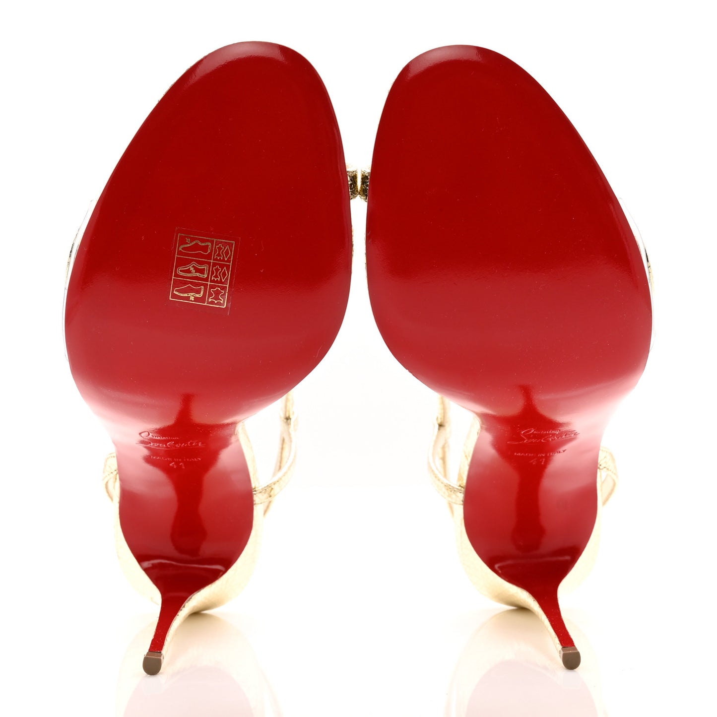 Metallic Nappa Rosalie 100 Sandals 41 Gold